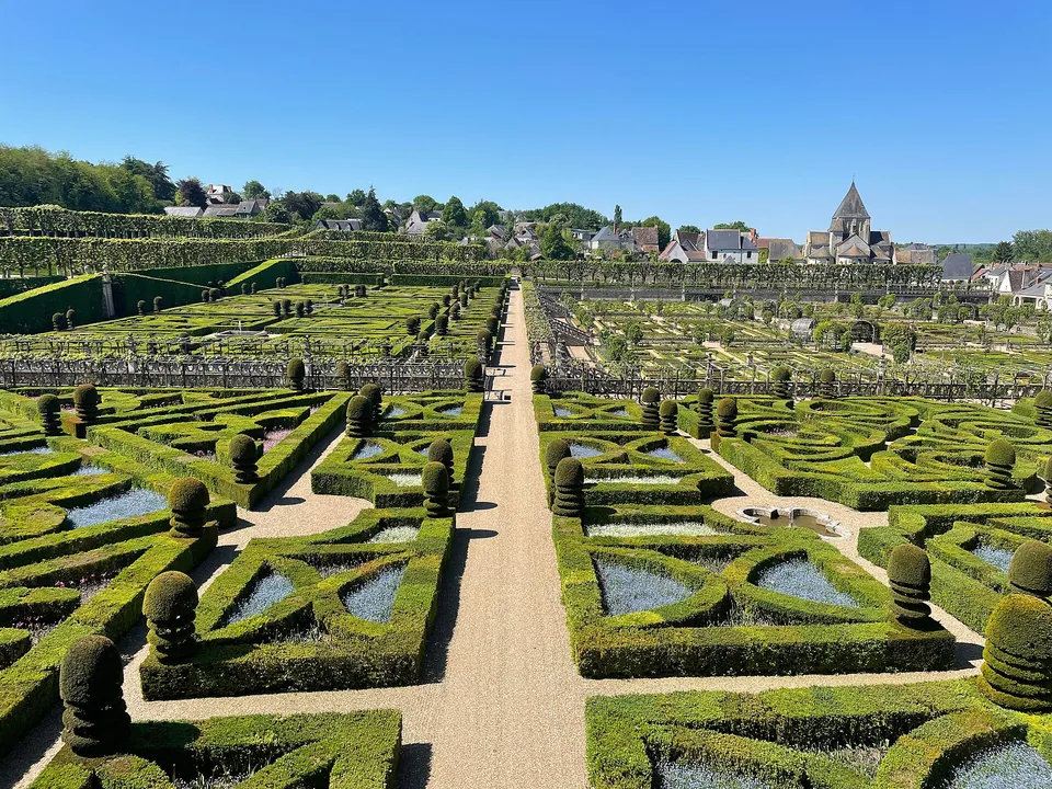 Les jardins du château de Villandry.